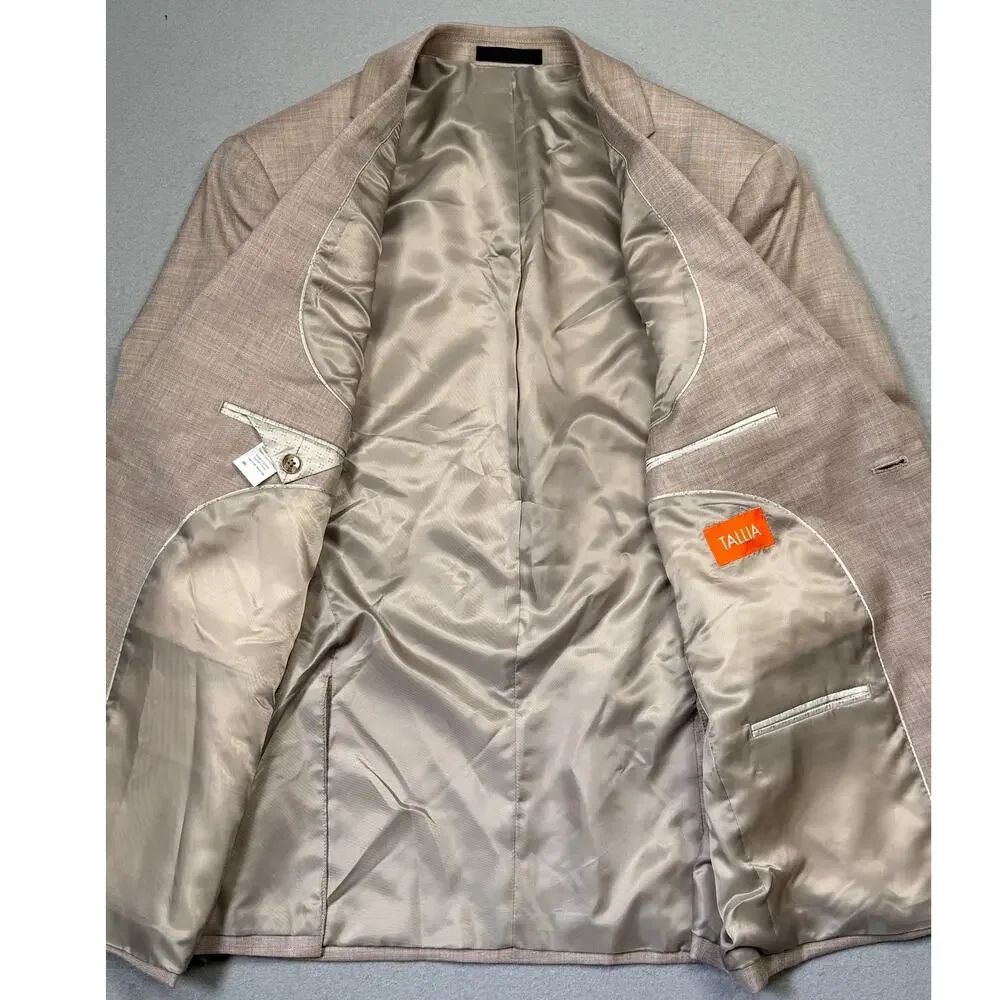 Tallia Men's Classic-Fit Suit Separate Jacket Tan 38S $360